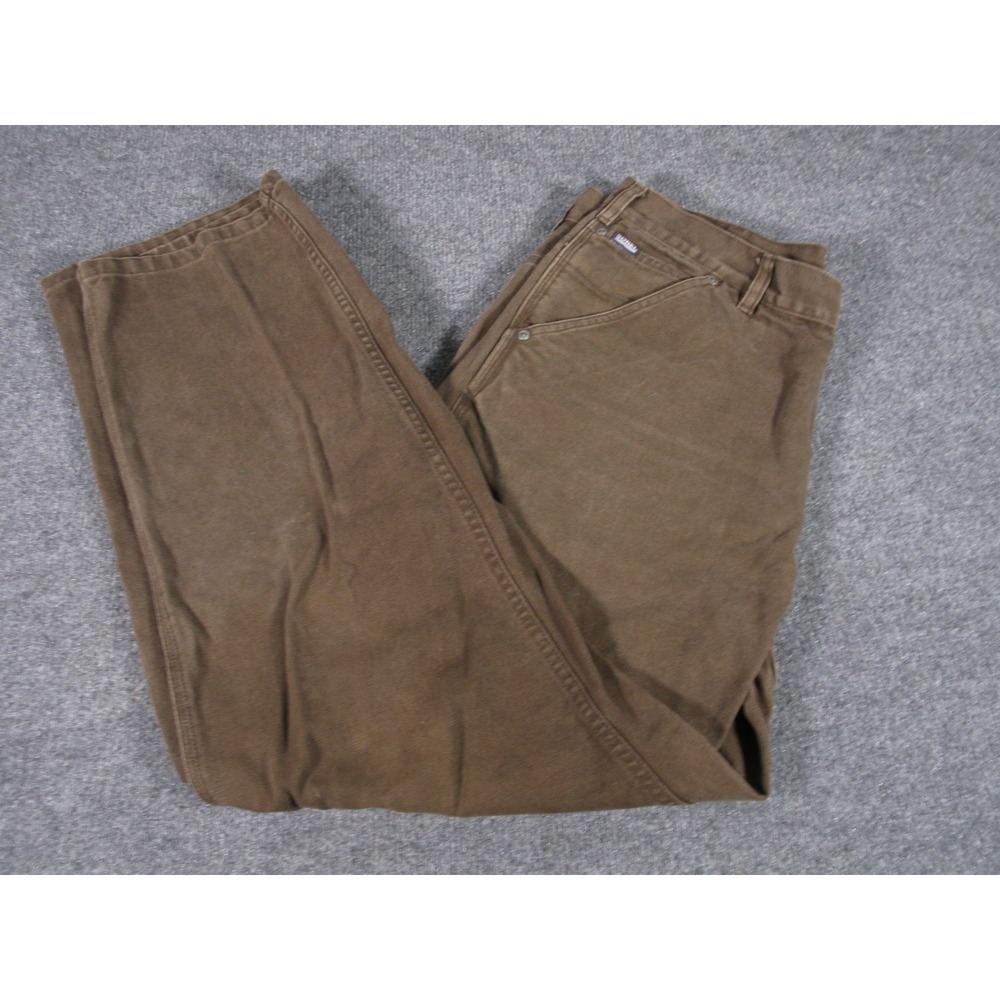 Sorel Mens Brown Canvas Carpenter Work Pants Hammer Loop 35x32 IM8023 #2239‎